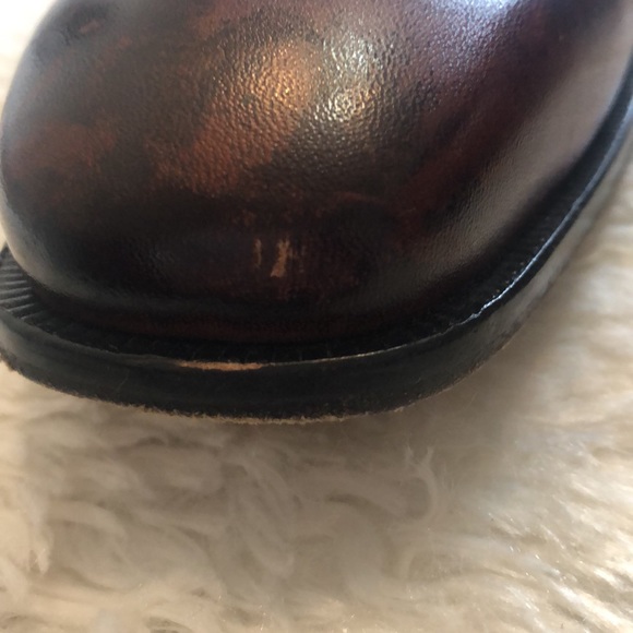 Men’s size 44 Mario Alborino brown Italian leather shoes. - Picture 4 of 4